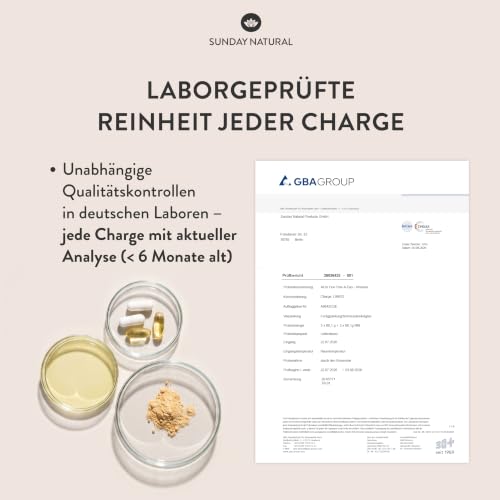 SUNDAY NATURAL® Multivitamin Komplex - All in One – Premium Rundum-Versorgung mit nur 1 Kapsel: 30 A-Z Vitamine, Mikronährstoffe… – Ansicht 5