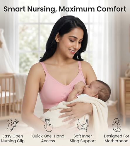 Image of DClub Comfort Revolution Seamless Bra -Easy lite Full-Coverage Wireless Everyday Bra with Soft Comfort with Removable Pad.