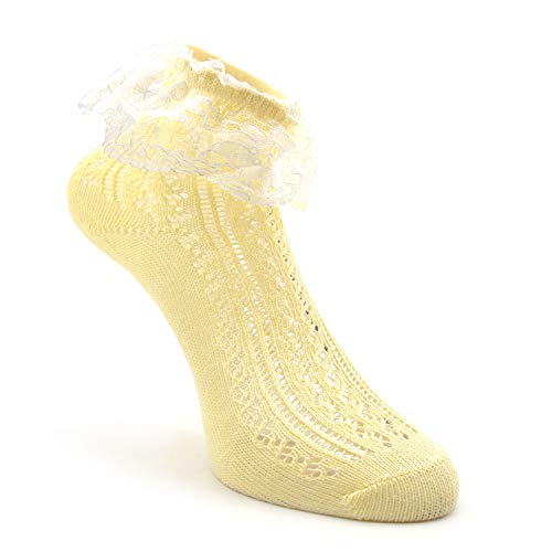 Women's Lace Ruffle Frilly Floral Casual Novelty Anklet Socks, Socks Daze Trim Dress Cute Socks for Women Girls4