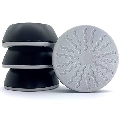 Black Baby Gates Wall Pads (4 Pack Guard) Safety Indoor Gate Wall Protector - Improved Small Compact Wall Cups Saves Trim & Paint - Best Dog Pet Child Kid Walk Through Pressure Mounted Gates Guard