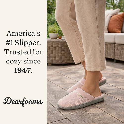 Image of Dearfoams Women's Samantha Knit Closed Toe Scuff Slipper