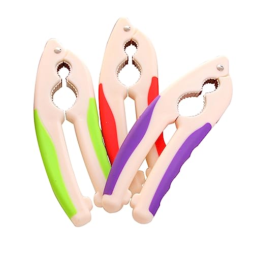 Housoutil Nut Splitter Tool Nut Breaker Tool Heavy Duty Nutcrackers Aluminum Alloy Non-slip Grip Seafood Opener Random Color