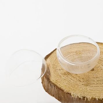 Rosebeading 20mm Mini Clear Glass Dome Cover for Ring Design-10pcs