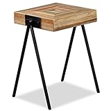 Matériau : bois de teck régénéré + acier.