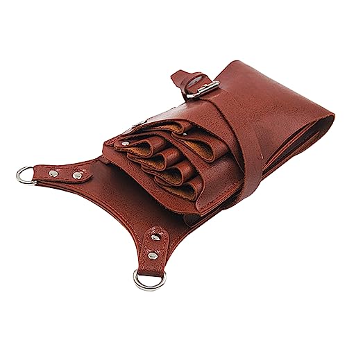 Beatifufu 6-Tool Hairdressing Scissor Pouch Barber Pouch Travel Bag Adjustable Waist Case Hair Tools Storage