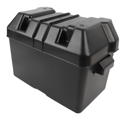 Boîte de Batterie RV, Boîte de Batterie 12V pour Les Batteries Marines, Automobiles, RV, Bateau, Camping-Car et Remorque de Voyage Inférieure à 325x195x185...