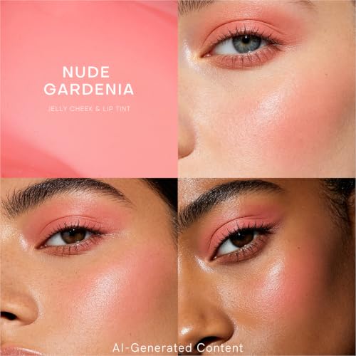 Image of KIMUSE Jelly Cheek & Lip Tint, Watercolor Blush, Multi-Use Makeup, Tint for Cheeks, Lips & Eyes, Lightweight, Sheer & Buildable Color, Vegan Formula, Cruelty-Free
