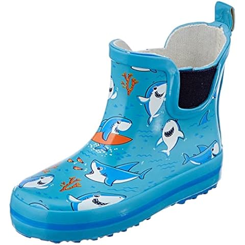 Beck Boy's Waterproof Little Sharks Wellington Boots Cover