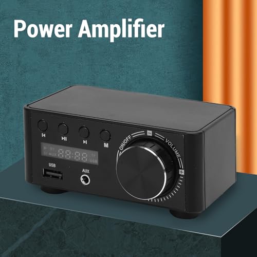 Luocute Wzmacniacz Mocy Bluetooth, 80 W X 2 Stereofoniczny Wzmacniacz Cyfrowy Bluetooth 5.0 Obsługa Karty Pamięci U Disk Dźwięk USB, dla Domu