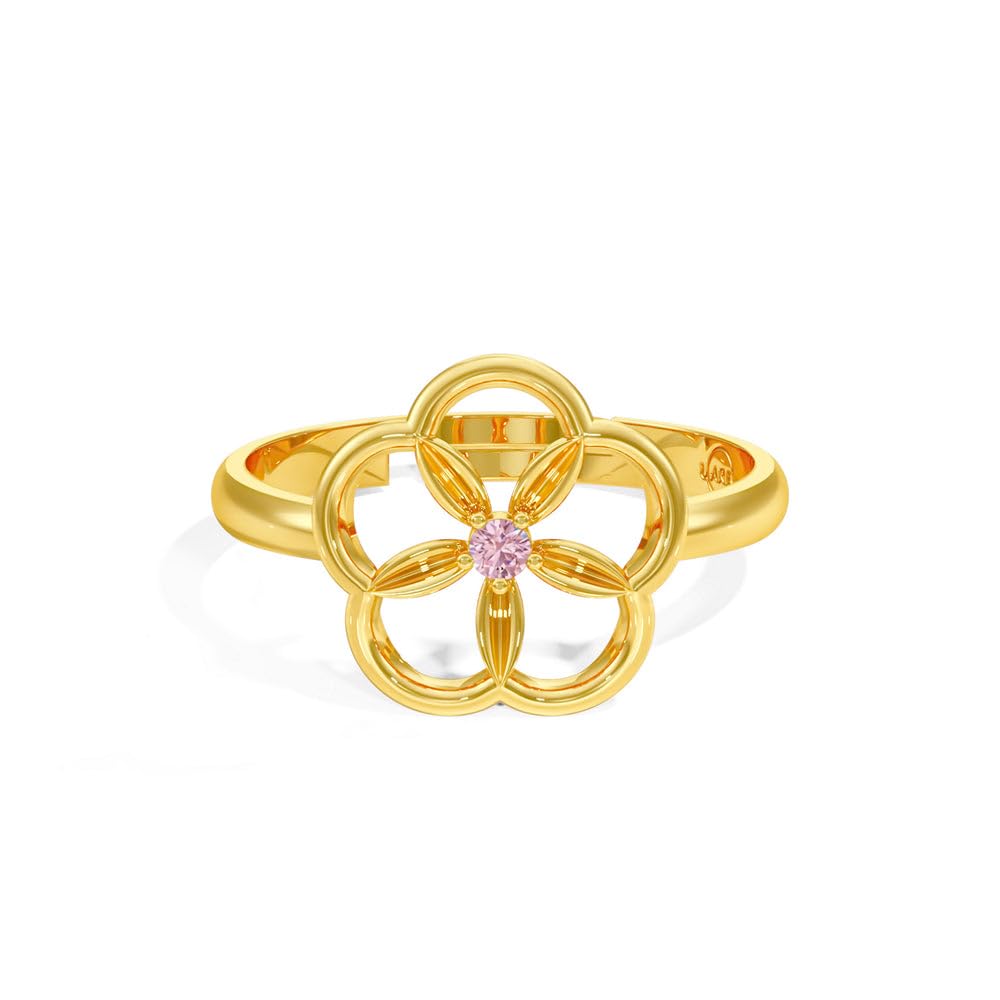 925 Sterling Silver 18K Gold and Rose Gold Plated Radiant Bloom Ring | Gift for Women and Girls | With Certificate of Authenticity and 925 Stamp-image-30