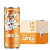kombucha tee schweiz Nexba Natürlich zuckerfreier Mango-Kombucha, 330 ml schlanke Dosen (12er-Pack)
