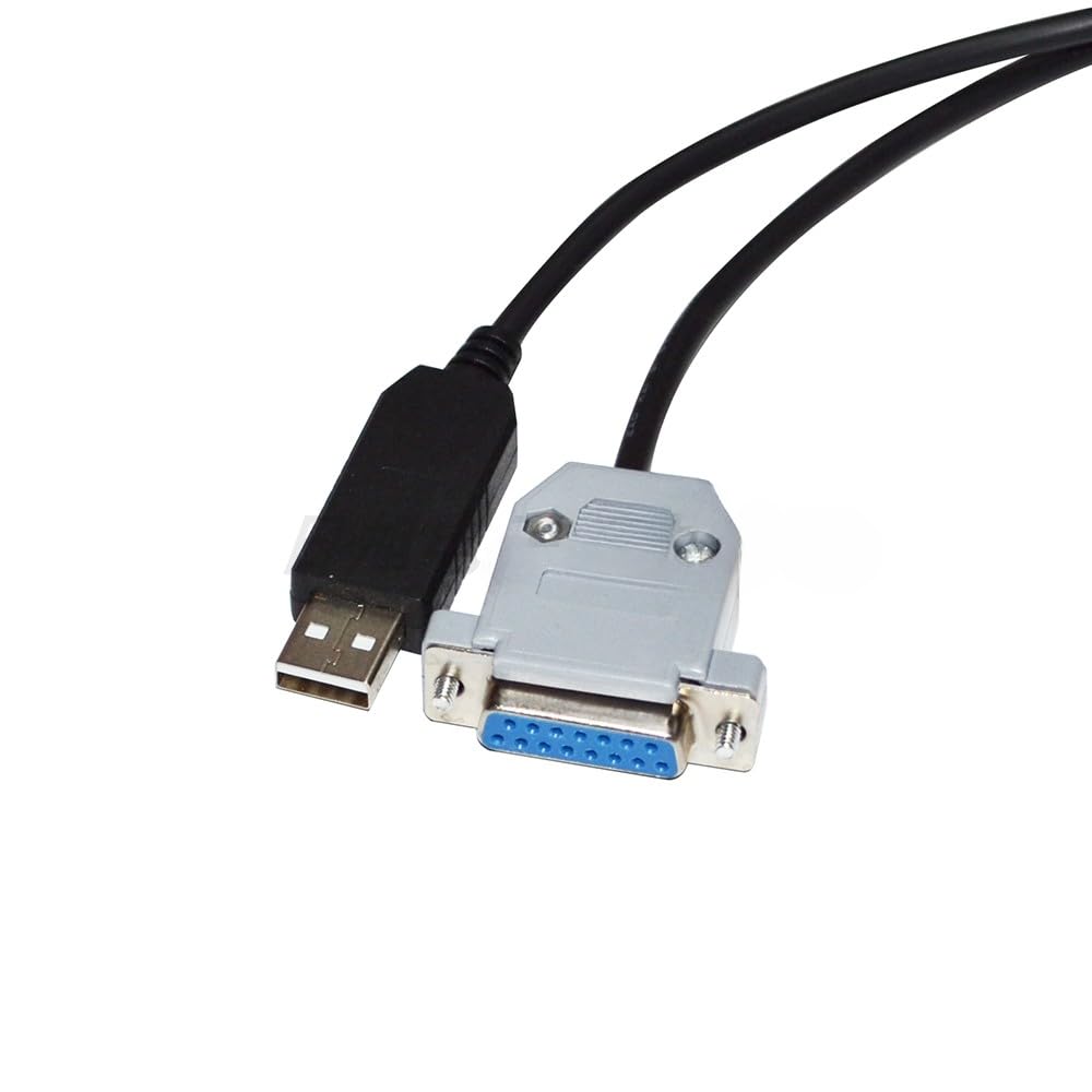 RIKYJIC FT232RL Chip USB Male to DB15 15-Hole Female Connector for LEADFLUID Syringe Pump with PC RS485 Serial Communication Cable Data Download Cable-1.8 Meters