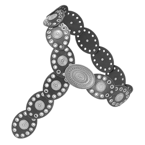 Ceinture cowgirl noire à rivets décoratifs pour sublimer une robe