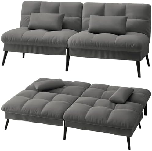 LUCKRACER Sofa 3 Sitzer Sofa Schlafsofa mit Schlaffunktion, &uuml;berz...