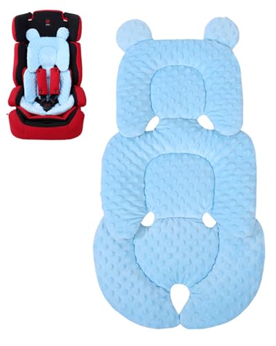 FUGLUS 1 Reductor de Asiento – Almohadilla Ajustable y Transpirable. Suave y Cómodo para Cochecito y Silla de Coche. Ideal para Recién Nacidos. ¡Color Azul!