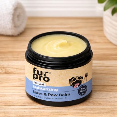 Image of Pet Nose & Paw Balm | Heals, Moisturizes & Softens Dry Paws, Cracked Elbows & Chapped Noses | Enriched with Coconut Oil, Shea Butter, Aloe Vera, Beeswax, Vitamin E & Herbal Oils - 50g