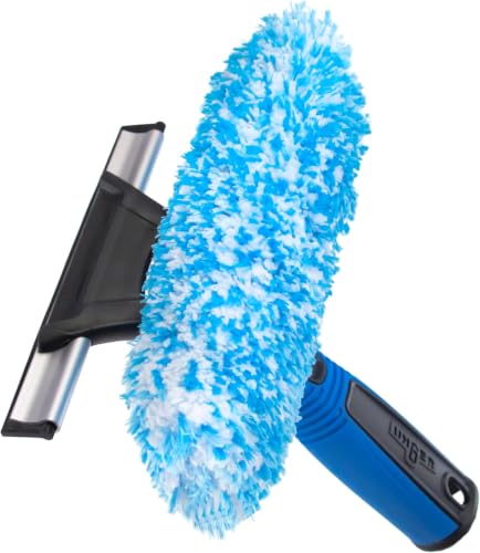 Image of Unger Professional Connect and Clean 2-in-1 Squeegee and Scrubber, 6 inch Window Cleaning Tool, Commercial & Residential Use, Washer Cleaner Supplies to Remove Excess Water & Dry (Pack of 6)