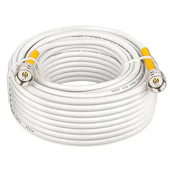 UHF CB Coax Cable,60ft RG8x Coaxial Cable UHF PL259 Male to Male CB Antenna Cable,Low Loss UHF Cable PL259 Cable for CB Radio,HAM Radio,VHF Radio,SWR Meter,Antenna Analyzer