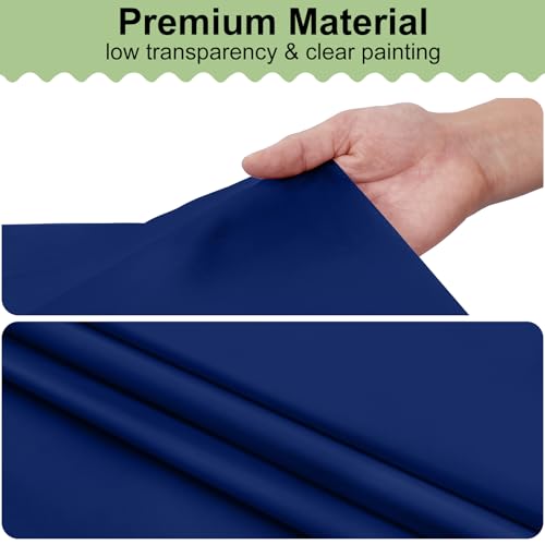 Image of misaya 4 Packs Disposable Plastic Table Cloth, 84 inch Round Waterproof Tablecloth, Leakproof & Sturdy Decorative Table Covers for Picnic, Party, Outdoor and Back to School, Navy