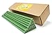 Natural Pure Beeswax Candles Organic Honey Eco Green Color Candles in Gift Box (Natural Cotton Wicks, Dripless, Smokeless) (Green, 8 Inches (20 cm) 30pcs)