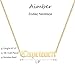 Aimber 18K Gold Plated Astrology Necklace for Women Jewelry,12 Zodiac Pendant Horoscope Constellations Necklace(Letter,Capricorn)