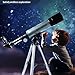 Telescope for Kids - 90x Magnification, Includes Three Eyepieces, Tabletop Tripod and Moon Lens, Portable Refractor Telescope for Children and Beginners