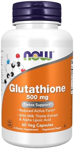 Now Foods Glutathione Plus Capsules 500mg -Pack Of 60 Capsules