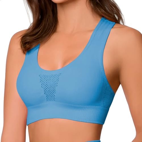 Top de Academia Fitness com Microfuros Alta Sustentação Sem Costu...