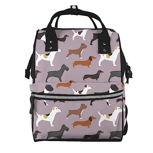 Sac à dos à langer teckel TGMALL pour organiser les affaires de bébé