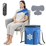 Ice Therapy Machine for Shoulder After Surgery – 16QT Cold Therapy Machine for Shoulder, Leak-Proof Design with Timer & Adjustable Flow, Quiet Cooling for Comfortable Recovery