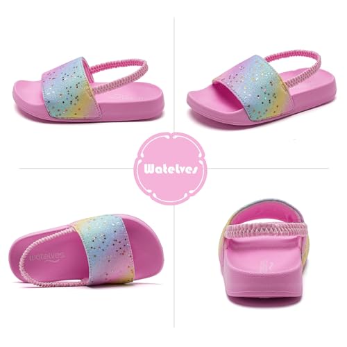 Image of WateLves Toddler Boys Girls Slides Sandals for Swim Beach Kids Water Shoes Casual Summer Slippers