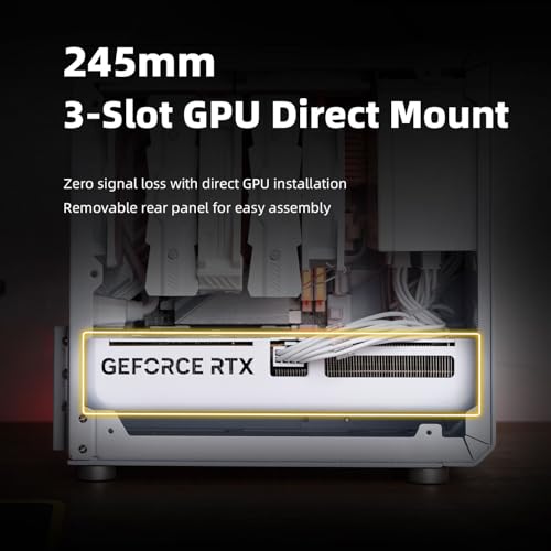 Image of Mechanic Master C24 Mini ITX PC Case with Handle | Supports 135mm CPU Air Cooler, SFX Power Supply, 245mm GPU & ITX Motherboard; Ideal for Dorm & Portable Office PC Build