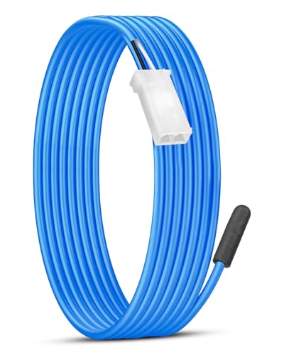 337-60406-02 Coil Temperature Sensor Replace for Refrigerator Cabinet, 74 Inch Blue Cable Coil Probe Replacement Part
