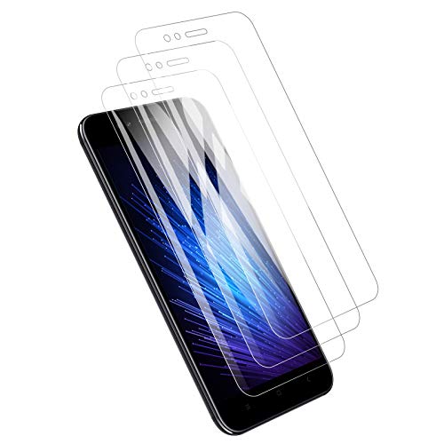 PUUDUU Cristal Templado para Xiaomi Mi A1, [3 Piezas] Protector de Pantalla para Xiaomi Mi A1, Anti-Scratches, Vidrio Templado, Sin Burbujas, Alta Definición