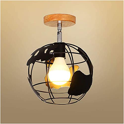 Plafonnier cage de style globe pour éclairer un couloir sombre ou une petite entrée