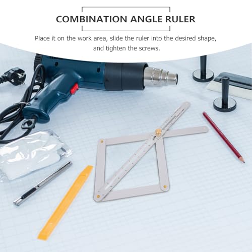 Regla combinada y goniómetro de ángulo para carpintería miniatura 5