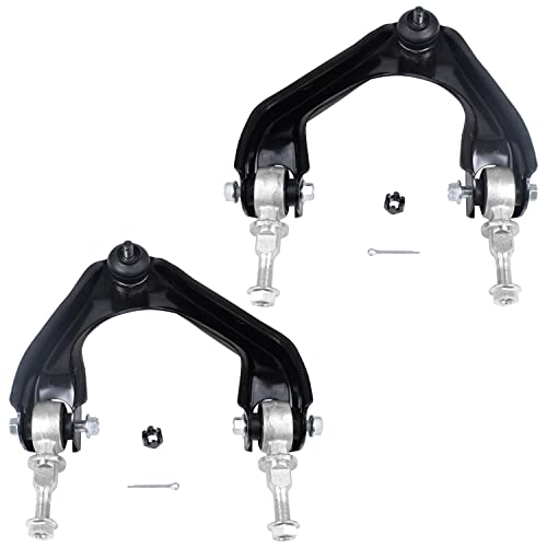 Image of Detroit Axle - 4pc Front End Control Arms Kit for 90-93 Honda Accord, 2 Upper Control Arms w /Ball Joint 2 Stabilizer Sway Bars 1990 1991 1992 1993 Replacement