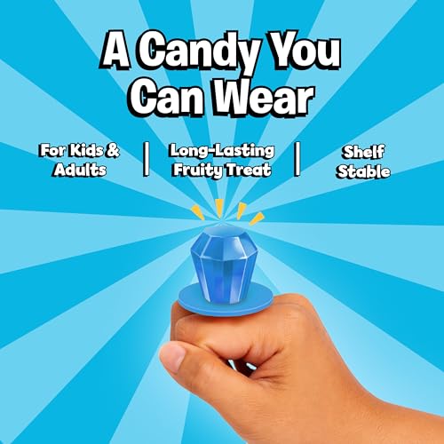 Image of Ring Pop Individually Wrapped Blue Raspberry 30 Count Bulk Lollipop Pack | Blue Raspberry Flavored Lollipop Suckers for Kids - Fun Candy Bulk for Gender Reveal Parties, Bachelorettes, & Party Favors