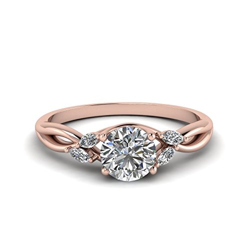 Bague diamant pétale torsadé ajustable de 47 à 70 pour en finir avec les erreurs de taille