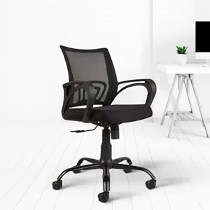 CELLBELL C107 Medium-Back Mesh Office Chair [Black]