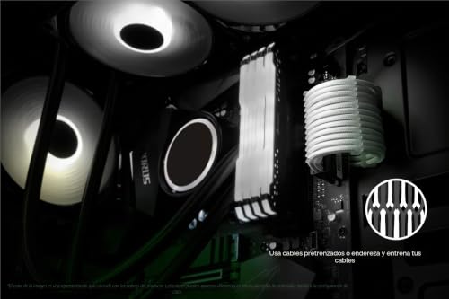 Cable de Extensión 12VHPWR PCIE 5.0 LINKUP AVA Kit Blanco para GPU RTX 4000 4