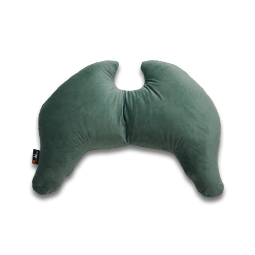 Flügelkissen, Grace (S) Jade - Bezug und Füllung. Dekokissen vom Designer, Ergonomisches Kissen, Nackenkissen, Lendenwirbelkissen, Lesekissen, Kuschelkissen