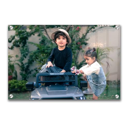 Image of SNAPTRAP 5mm Customized Photo Frame Customised Gift|Acrylic Photo Frame Personalized|Photo Frame For Wall Customised|Personalised Photo Frames for Gift On Anniversay, Birthday (Landscape, 24X36 Inch)