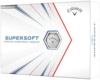 2021 Callaway Supersoft Golf Balls , White, (Pack of 12)