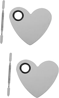 minkissy 2 Conjuntos De Paleta De Pintura Palete Artista Pintura Bandeja Aquarela Tigelas De Imersão Paleta De Arte Mistura Cosmética Pintura A Óleo Pintura De Arte De Unha Placas De