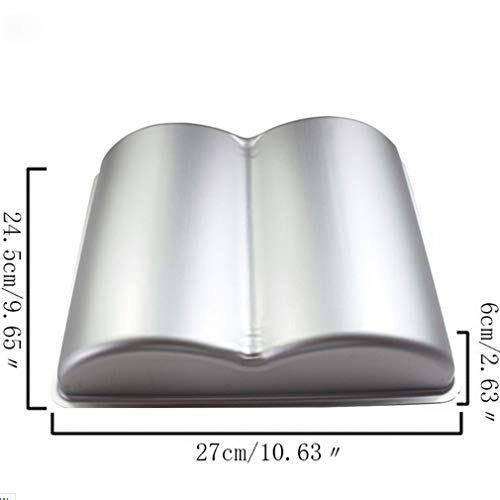 Image of 3D Cake Baking Mold Book Shaped Cake Pan Aluminum Alloy Non Stick Bakeware