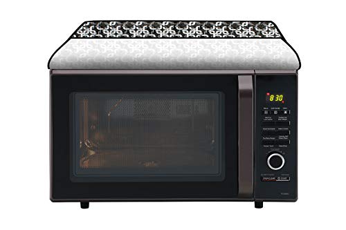 Image of Stylista Microwave Oven Cover for Panasonic 20L NN-CT26HMFDG Trellis Pattern Grey