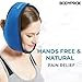 Bodyprox Face ice Pack for Jaw, Head and Chin, Adjustable Hot and Cold Wrap for Wisdom Teeth and TMJ Pain Relief, Nylon, Blue