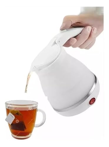 Chaleira Jarra Elétrica De Silicone Dobrável Retrátil Portátil Esquenta Água Leite Bebida Chá Mamade