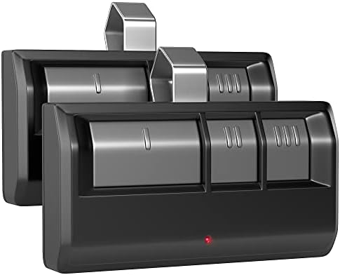 GONAT Universal Garage Door Opener Remote with Visor Clip, for LiftMaster/Chamberlain/Craftsman Door Opener, Suitable for 5 Color Learn Buttons, Work with Security+ 2.0 Code, 2 Pack